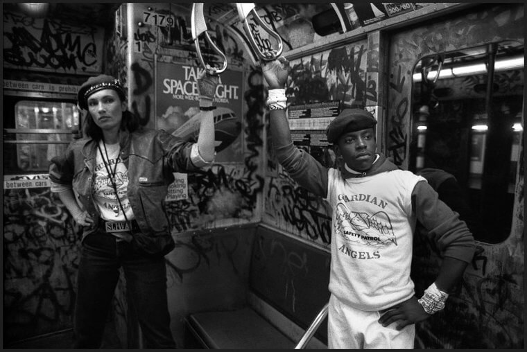 ​Guardian Angels Riding The Subway In New York