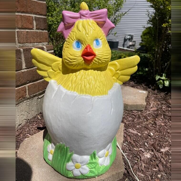 Vintage Easter Chick in Egg Blow Mold - $177.50