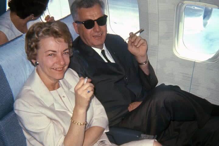 Having A Smoke In The Plane