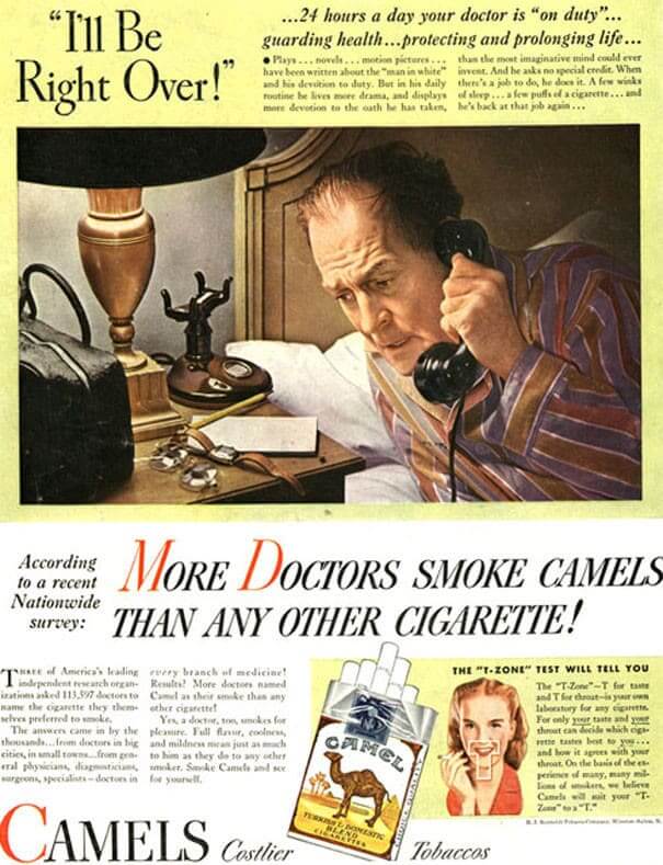 ​Camels Uses Doctors To Promote Their Cigarette