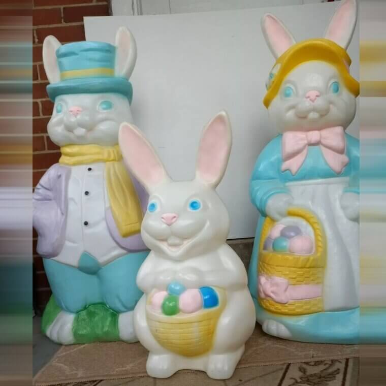 Rare Vintage Ms. Bunny Easter Bunny Egg Blow Mold - $299.99